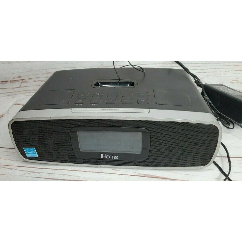 iHome Model iP90 AM/FM Alarm Clock Radio with iPhone Docking Station – Wake Up